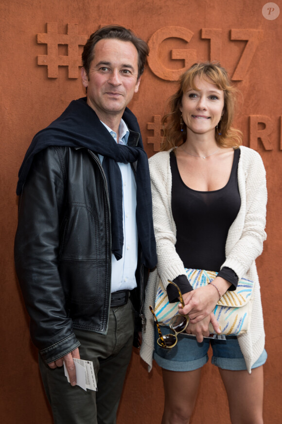 Nathanaël de Rincquesen et Julia Livage - Personnalités au village lors des internationaux de France de Roland Garros à Paris, le 30 mai 2017. © - Dominique Jacovides - Cyril Moreau/ Bestimage