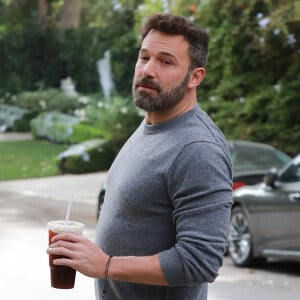 Ben Affleck arrive au domicile de J. Garner à Los Angeles, le 27 octobre 2019.