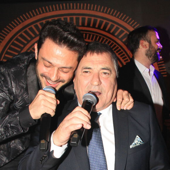 Grégory Bakian, Jean-Marie Bigard - Soirée de lancement du parfum "L'Ogre" et des vins de J.M Bigard au Manko à Paris, le 28 octobre 2019. © Philippe Baldini/Bestimage