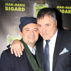 Jean-Louis Barcelona, Jean-Marie Bigard - Soirée de lancement du parfum "L'Ogre" et des vins de J.M Bigard au Manko à Paris, le 28 octobre 2019. © Philippe Baldini/Bestimage