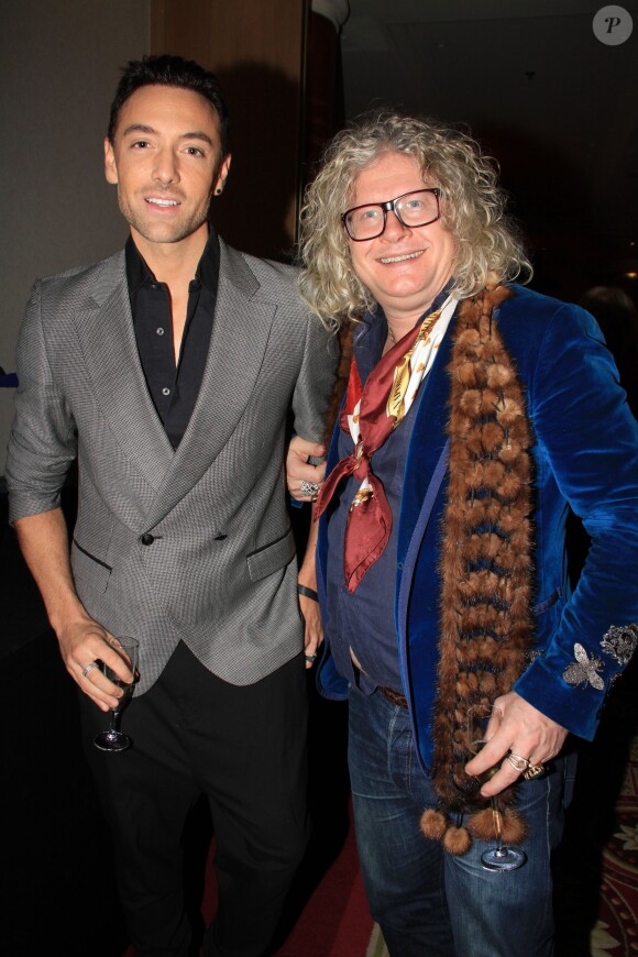 Maxime Dereymez et Pierre-Jean Chalençon assistent à la 2ème édition du Grand Dîner à l'hôtel Marriott Champs-Elysées à Paris le 30 octobre 2019. © Philippe Baldini/ Bestimage