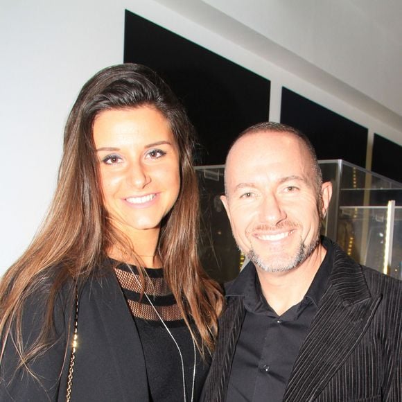 Exclusif - Pascal Soetens et son amie Charlotte - Soirée du joailler Courbet à l'Institut Bokassa à Paris. Le 25 octobre 2019 © Philippe Baldini / Bestimage