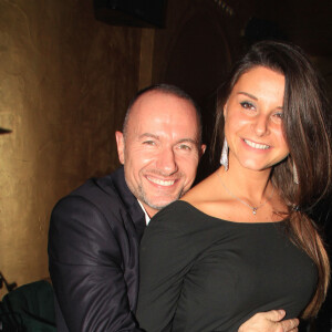 Pascal Soetens et son amie Charlotte lors de la soirée de lancement du parfum "L'Ogre" et des vins de J.M Bigard au Manko à Paris, le 28 octobre 2019. © Philippe Baldini/Bestimage