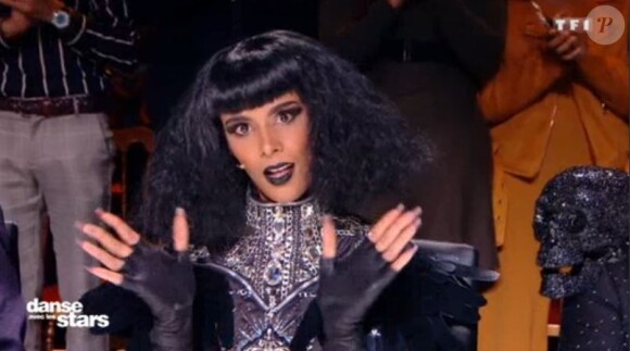 Shy'm sur le plateau de "Danse avec les stars" le 2 novembre 2019.