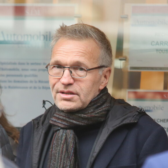 Laurent Ruquier - Sorties de la cérémonie en hommage à Paul Wermus au Cinéma Mac Mahon à Paris le 21 septembre 2017.