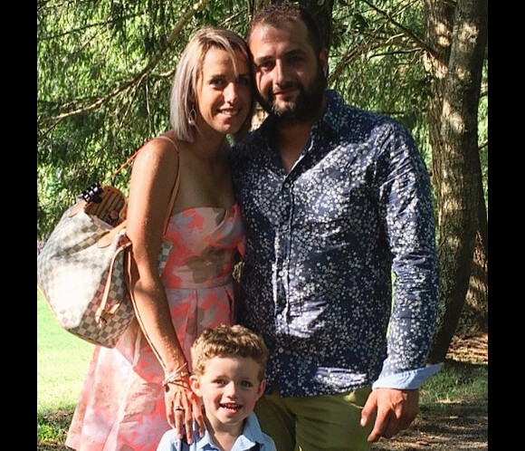 Claire de "L'amour est dans le pré 2015" avec son fiancé Sébastien et leur fils Mattéo, le 5 août 2019, sur Instagram