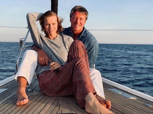 Eva Herzigova et son mari Gregorio Marsiaj. Septembre 2019.