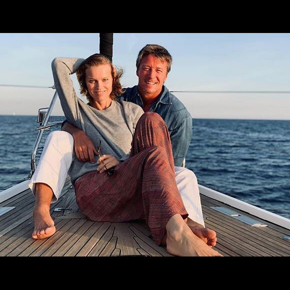 Eva Herzigova et son mari Gregorio Marsiaj. Septembre 2019.