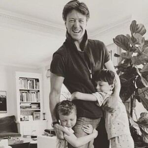 Gregorio Marsiaj, mari d'Eva Herzigova, et leurs fils Edward et Philipe. Juin 2019.