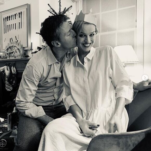 Eva Herzigova et son mari Gregorio Marsiaj. Décembre 2018.
