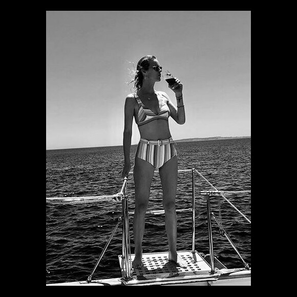 Eva Herzigova. Juillet 2018.