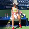 Caroline Wozniacki à l'US Open. Août 2019.