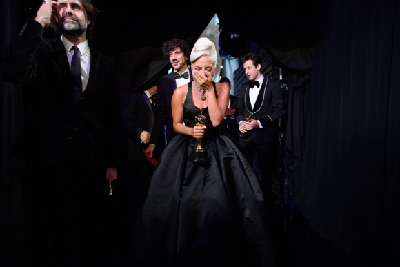 Lady Gaga (Oscar de la meilleure chanson originale "Shallow") - Les célébrités pendant la 91ème Cérémonie des Oscars au Dolby Theatre à Los Angeles, le 24 février 2019.