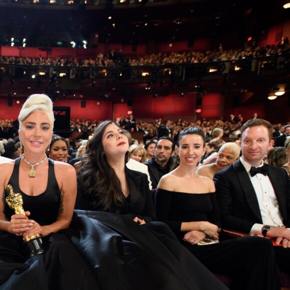 Lady Gaga (Oscar de la meilleure chanson originale "Shallow") - Les célébrités pendant la 91ème Cérémonie des Oscars au Dolby Theatre à Los Angeles, le 24 février 2019.