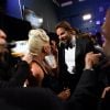 Lady Gaga et Bradley Cooper - Backstage de la 91e Cérémonie des Oscars au Dolby Theatre à Los Angeles. Le 24 février 2019.