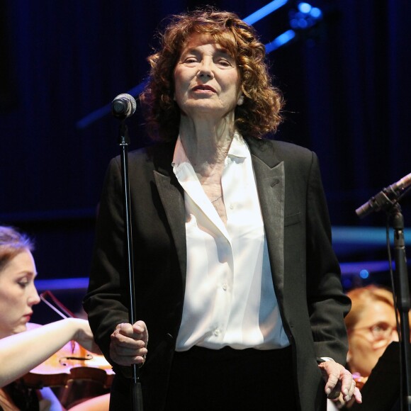 Jane Birkin en concert lors du festival "Les nuits au Botanic" à Madrid. Le 17 juillet 2019.