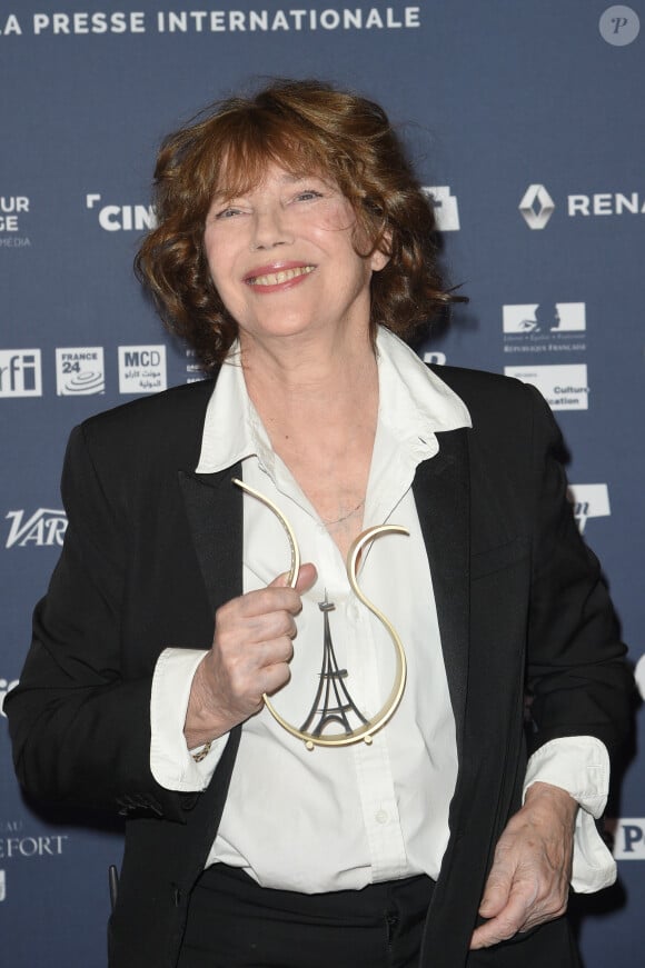 Jane Birkin - 24e cérémonie des Prix des Lumières de la presse internationale à l'Institut du Monde Arabe à Paris, le 4 février 2019. © Coadic Guirec/Bestimage