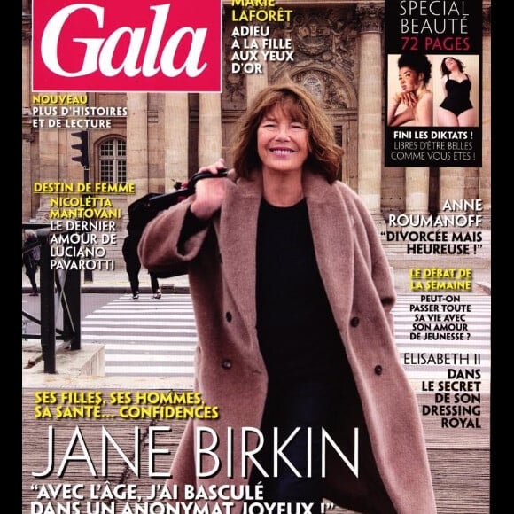 Retrouvez l'intégrale de l'interview de Jane Birkin dans le magazine Gala, numéro 1378, du 7 novembre 2019.