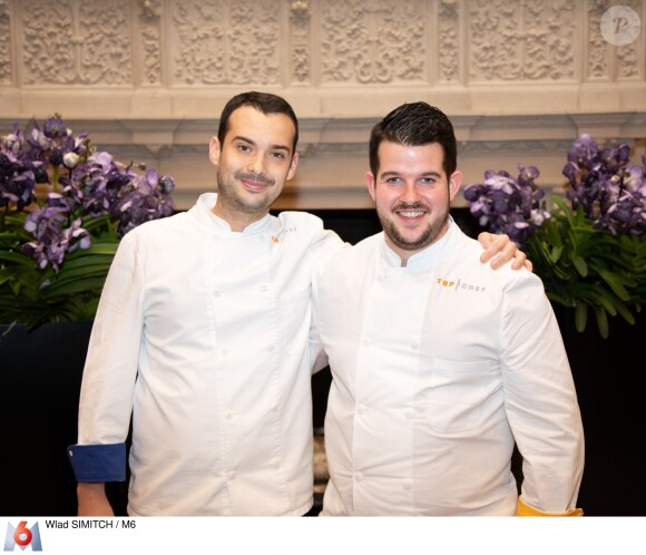Samuel et Guillaume lors de la grande finale de "Top Chef 10", mercredi 8 mai 2019 sur M6.