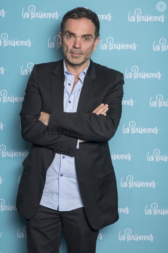 Yann Moix - Photocall de la première du spectacle "Les Parisiennes" aux Folies Bergères à Paris le 24 mai 2018. Laurent Ruquier fait revivre Les Parisiennes pour un spectacle musical mêlant chant, danse, comédie. A.Dombasle, M.Galanter, H.Noguerra et I.Modja reprennent en live les succès pop et drôles du groupe culte des années 1960 et 1970. Laurent Ruquier, metteur en scène et animateur vedette de France 2, donne un nouveau souffle au spectacle qui le faisait rêver lorsqu'il était enfant. © Olivier Borde - Pierre Perusseau/Bestimage