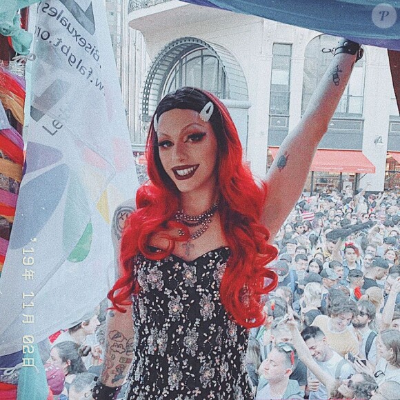 Estanislao Fernandez dans son rôle de drag queen Dyhzy, sur Instagram, novembre 2019.