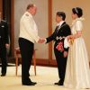 Le prince Albert II de Monaco - Les dignitaires du monde entier assistent au banquet donné à l'occasion de la cérémonie d'intronisation de l'empereur du Japon Naruhito à Tokyo, le 22 octobre 2019.