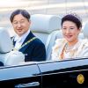 L'empereur japonais Naruhito et l'impératrice Masako lors du défilé royal commémorant l'intronisation de l'empereur Naruhito à Tokyo, au Japon le 10 novembre 2019.