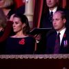 Le prince William, duc de Cambridge, et Catherine (Kate) Middleton, duchesse de Cambridge - La famille royale assiste au Royal British Legion Festival of Remembrance au Royal Albert Hall à Kensington, Londres, le 9 novembre 2019.