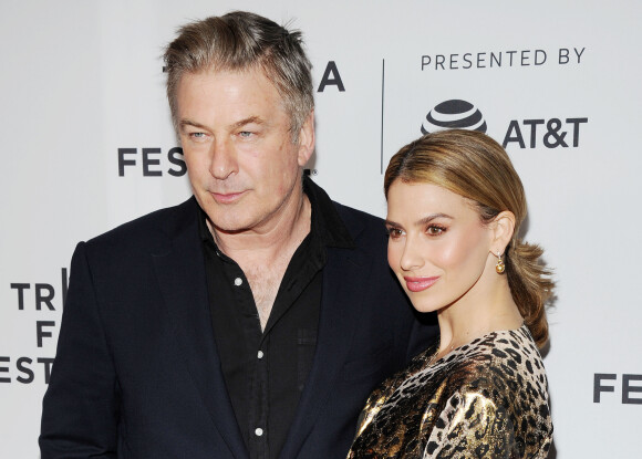 Alec Baldwin et sa femme Hilaria à la première de "Framing John DeLorean" lors du Festival du Film de Tribeca 2019 à New York, le 30 avril 2019.