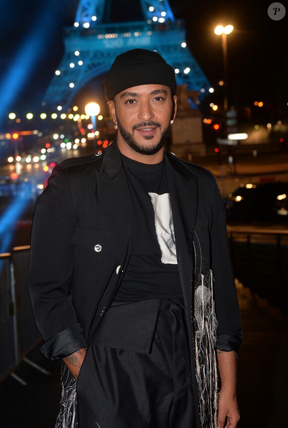 Exclusif - Slimane - Backstage du concert anniversaire des 130 ans de la Tour Eiffel à Paris, qui sera diffusé le 26 octobre sur France 2. Le 2 octobre 2019. © Perusseau-Veeren/ Bestimage