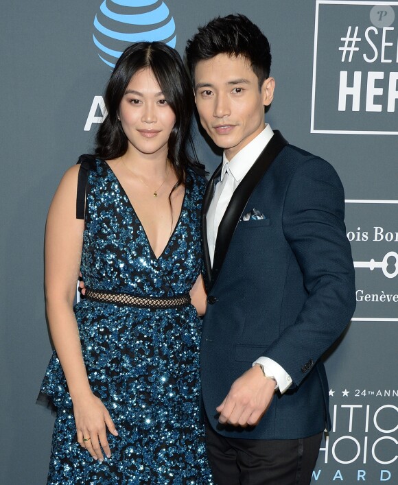 Manny Jacinto au photocall de la soirée des 24ème Critics Choice Awards au Barker Hangar à Santa Monica, Los Angeles, Californie, Etats-Unis, le 13 janvier 2019.