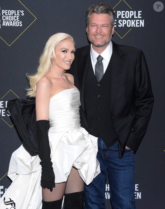 Gwen Stefani, Blake Shelton - Les célébrités assistent à la 45ème cérémonie des "People Choice Awards" à Santa Monica, le 10 novembre 2019.