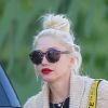 Exclusif - Gwen Stefani se fait les ongles dans un salon de manucure à Beverly Hills, le 15 octobre 2019.