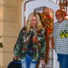 Exclusif - Gwen Stefani - G.Stefani, radieuse, célèbre son 50ème anniversaire avec son compagnon, ses enfants et sa famille dans sa maison de Los Angeles, le 4 octobre 2019.