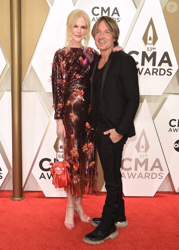 Nicole Kidman et Keith Urban assistent à la 53ème édition des CMA Awards à Nashville dans le Tennessee, le 13 novembre 2019.