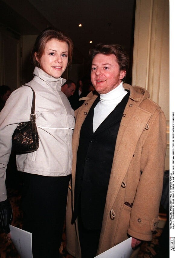 "Josephus Thimister (à droite) et une amie à Paris. Janvier 1999.