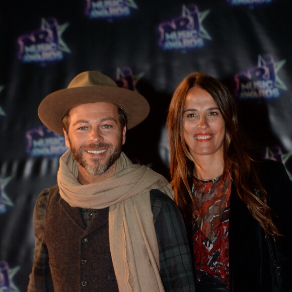 Christophe Maé et sa compagne Nadège Sarron lors de la 18ème cérémonie des "NRJ Music Awards" au Palais des Festivals à Cannes, le 12 novembre 2016. © Rachid Bellak/Bestimage