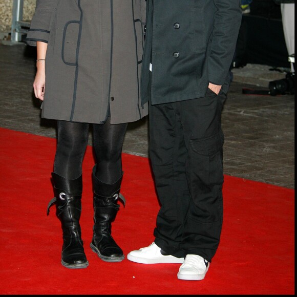 Christophe Maé et sa femme Nadège au 10ème NRJ Music Awards au Palais des Festivals à Cannes.