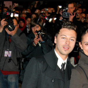 Christophe Maé et sa femme Nadège au 10ème NRJ Music Awards au Palais des Festivals à Cannes.