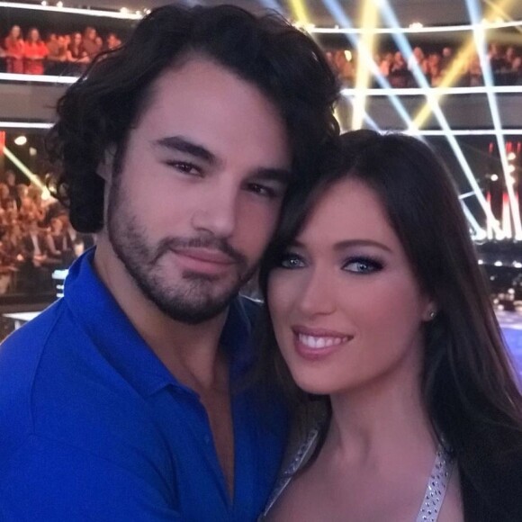 Anthony Colette et Elsa Esnoult sur le plateau de "Danse avec les stars 2019" - Le 16 octobre 2019