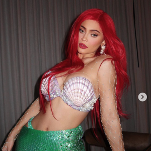 Kylie Jenner déguisée en Ariel, héroïne du dessin-animé La Petite Sirène, pour Halloween. Octobre 2019.