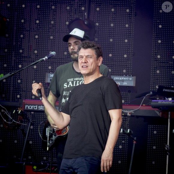 Marc Lavoine en concert au festival Le Printemps De Perouges 2019 à Saint-Vulbas, France, le 27 juin 2019. © Sandrine Thesillat/Panoramic/Bestimage