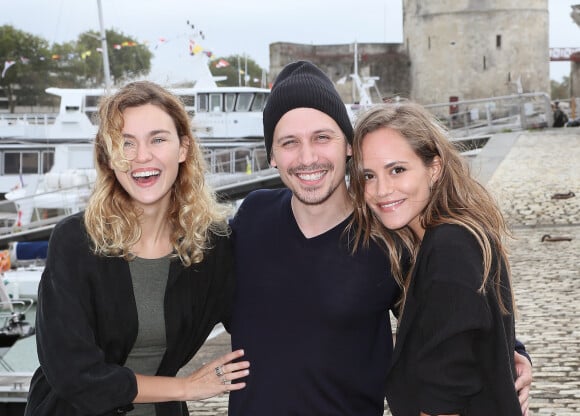 Léa Arnezeder, Joffrey Verbruggen et Margot Luciarte au photocall des jeunes talents "Adami" lors de la 19ème édition du Festival de la Fiction TV de la Rochelle, le 13 septembre 2017. © Patrick Bernard/Bestimage