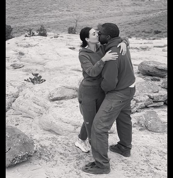 Kim Kardashian et Kanye West au ranch Monster Lake à Cody, dans le Wyoming. Septembre 2019.