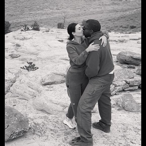 Kim Kardashian et Kanye West au ranch Monster Lake à Cody, dans le Wyoming. Septembre 2019.