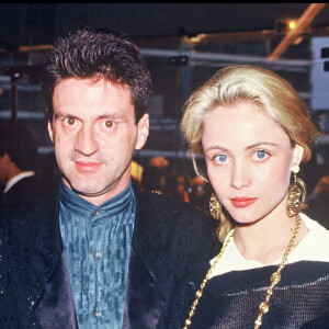 Archives- Daniel Auteuil et Emmanuelle Béart lors du festival de Cannes, en 1987. 