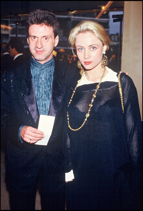 Archives- Daniel Auteuil et Emmanuelle Béart lors du festival de Cannes, en 1987. 