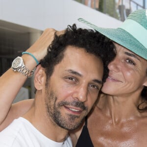 Tomer Sisley et sa femme Sandra au village lors des internationaux de tennis de Roland Garros à Paris, France, le 2 juin 2019. © Jean-Baptiste Autissier/Panoramic/Bestimage