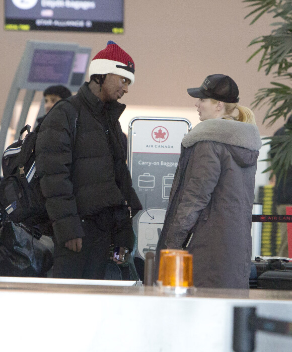 Exclusif - Playboi Carti et Iggy Azalea à l'aéroport de Toronto, le 4 décembre 2018.