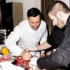 Exclusif - Valentin Néraudeau - Master Class du chef Valentin Néraudeau à l'occasion de la sortie de son livre "Desserts Addict" à la boutique Christofle de la rue Saint-Honoré à Paris le 21 novembre 2019. © Jack Tribeca/Bestimage